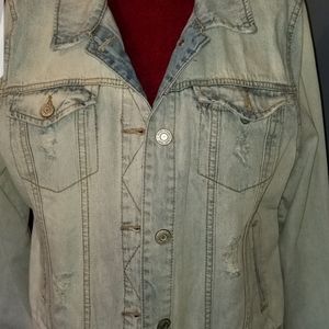 Mudd BRAND NEW Distressed Jean Jacket
